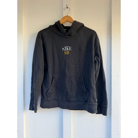 Nike Other - Nike SB Hoodie Mens Size Small Black Pullover Spellout Logo Pocket CW5615-010
